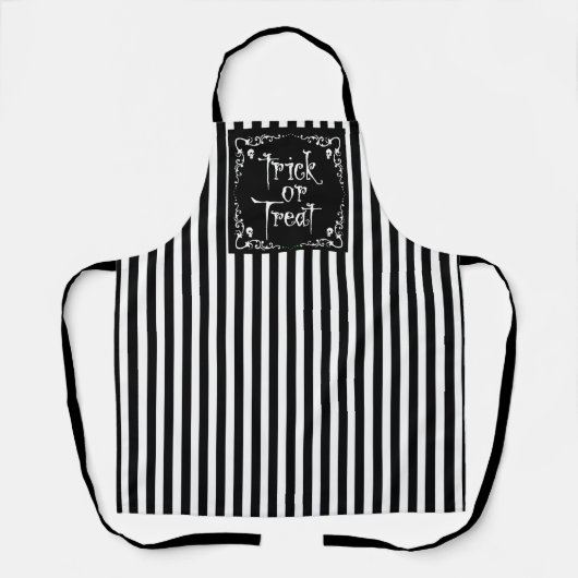Halloween Black and White エプロン (正面)