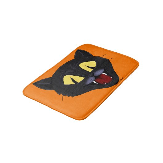 Halloween Black Cat バスマット (アングル)