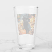 Halloween Black Cat and Pumpkin タンブラーグラス (裏面)