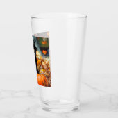 Halloween Black Cat and Pumpkin タンブラーグラス (左)