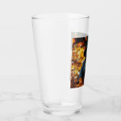 Halloween Black Cat and Pumpkin タンブラーグラス (右)