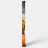 Halloween Black Cat and Pumpkin Samsung Galaxyケース (左側面)