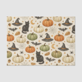 Halloween Black Cat Pumpkins 薄葉紙