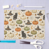 Halloween Black Cat Pumpkins 薄葉紙 (クラフト)