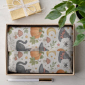 Halloween Black Kitten Cottage 薄葉紙 (ギフト)