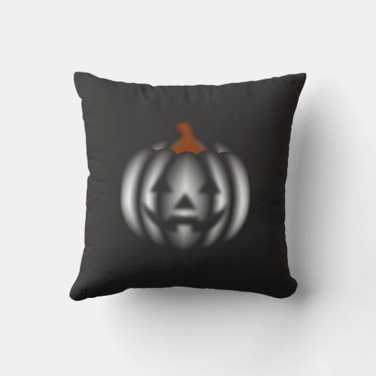 Halloween black pumpkin  クッション (裏面)