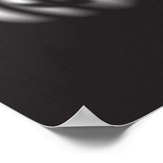 Halloween black pumpkin ポスター (角)