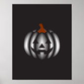 Halloween black pumpkin ポスター (正面)