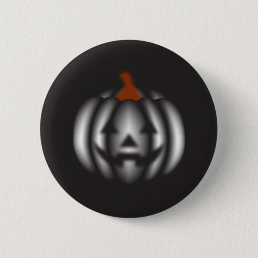 Halloween black pumpkin  缶バッジ (正面)