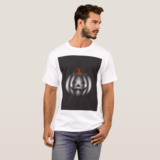 Halloween black pumpkin tシャツ (正面フル)