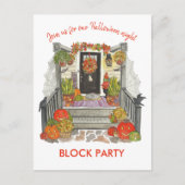 Halloween Block Party 案内ポストカード (正面)