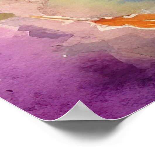 Halloween Blue Heeler With Pumpkins Scary ポスター (角)