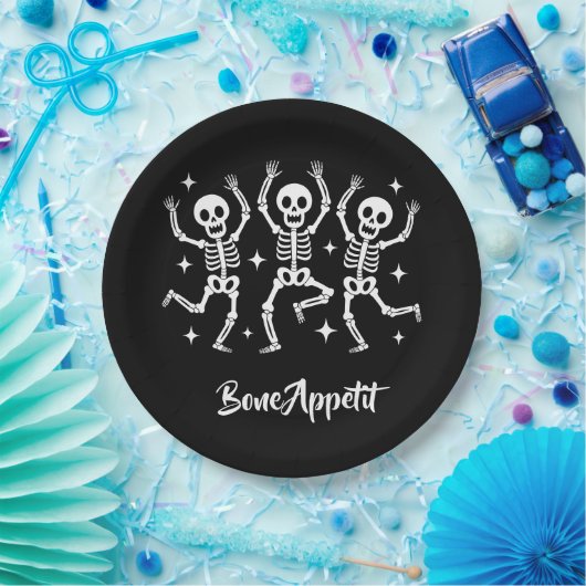 Halloween Bone Appetit ペーパープレート (パーティー)