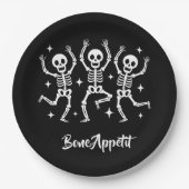 Halloween Bone Appetit ペーパープレート (正面)