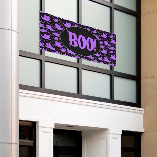 Halloween BOO!  横断幕 (ビルの外側)