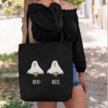 Halloween Boo Ghost Bees Adult  Funny トートバッグ<br><div class="desc">This wedding tote bag design was created though digital art. It may be personalized in the area provided or customizing by choosing the click to customize further option and changing the name, initials or words. You may also change the text color and style or delete the text for an image...</div>