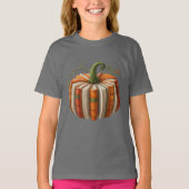 Halloween Bookish Pumpkin Shirt – Fall Reading Tシャツ (正面)