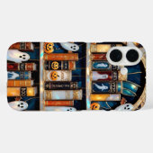 Halloween Bookshelf Phone Case Ghost Pumpkin Boo Case-Mate iPhoneケース (裏面 (横))