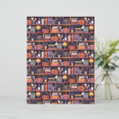 Halloween Bookshelf Scrapbook Paper (スタンド正面)