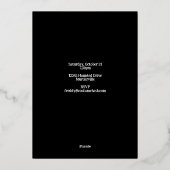 Halloween Boos and Booze Spooky Ghost Party 箔招待状 (裏面)