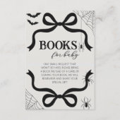 Halloween Bow Baby Shower Books for Baby エンクロージャーカード (正面)