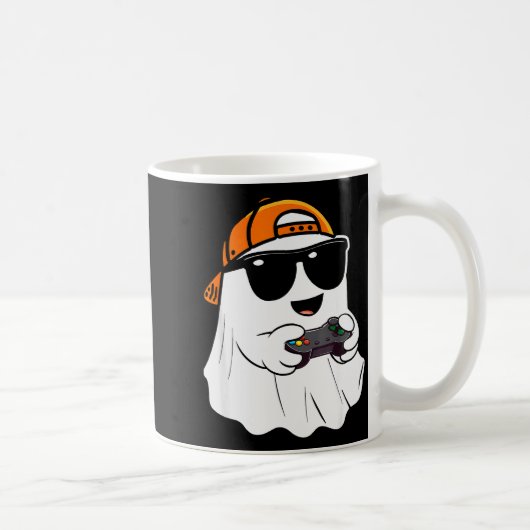 Halloween Boys Kids Ghost Gamer Y Costume Gaming M コーヒーマグカップ (右)