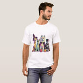 Halloween Brush Squad Dog Tシャツ (正面フル)