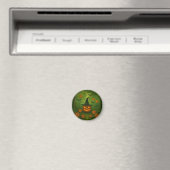 Halloween button that matches nature マグネット (インサイチュ (食洗機))