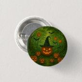 Halloween button that matches nature 缶バッジ (正面&裏面)