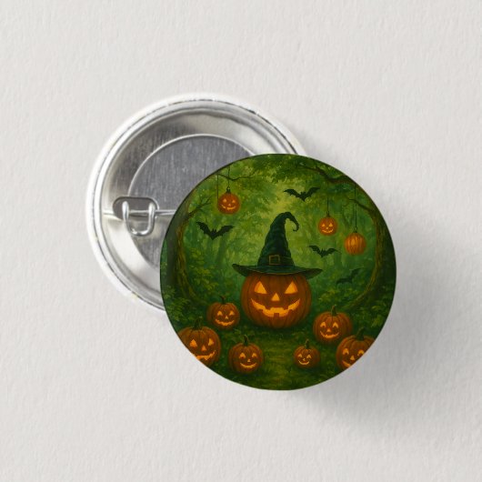 Halloween button that matches nature 缶バッジ (正面&裏面)