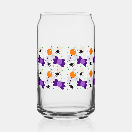 Halloween Can Glass Halloween Home Decor ガラス缶 (右)