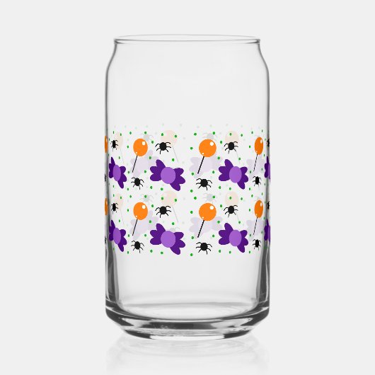 Halloween Can Glass Halloween Home Decor ガラス缶 (左)