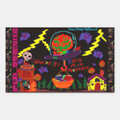Halloween Candy 長方形シール (正面)