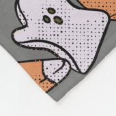 Halloween Candy and Ghosts フリースブランケット (角)