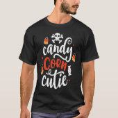 Halloween candy corn cutie for kids tシャツ (正面)