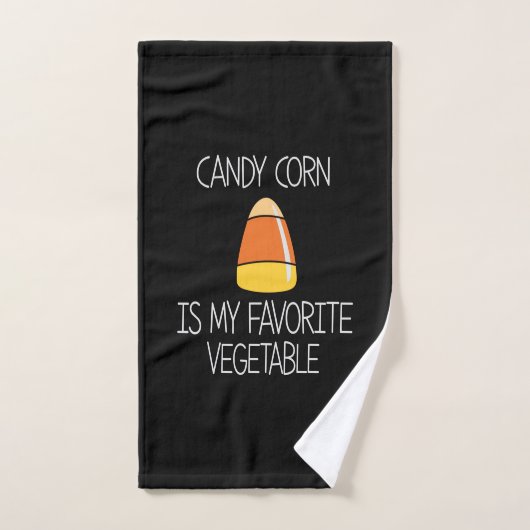 Halloween Candy Corn Is My Favotire Birthday ハンドタオル (ハンドタオル)