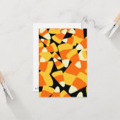 Halloween Candy Corn Seamless Pattern カード (正面/裏面インサイチュ)