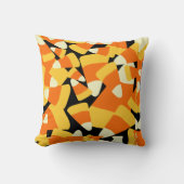 Halloween Candy Corn Seamless Pattern クッション (正面)