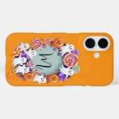 Halloween Candy Wreath with Ghosts Case-Mate iPhoneケース (裏面 (横))