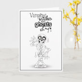 Halloween Card カード (黄色い花)