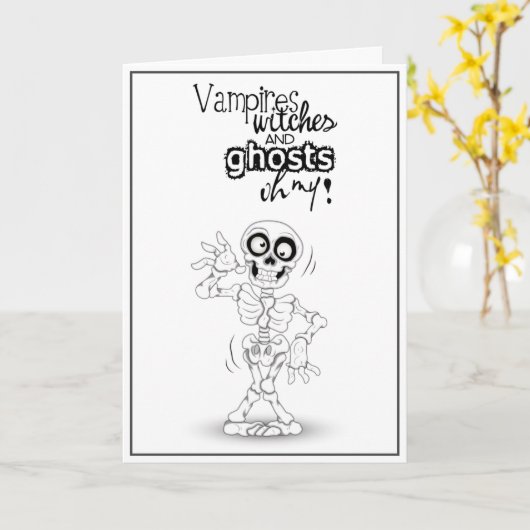 Halloween Card カード (黄色い花)