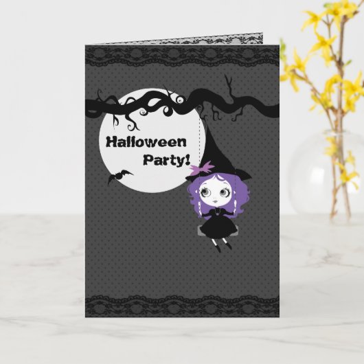 Halloween Card カード (黄色い花)