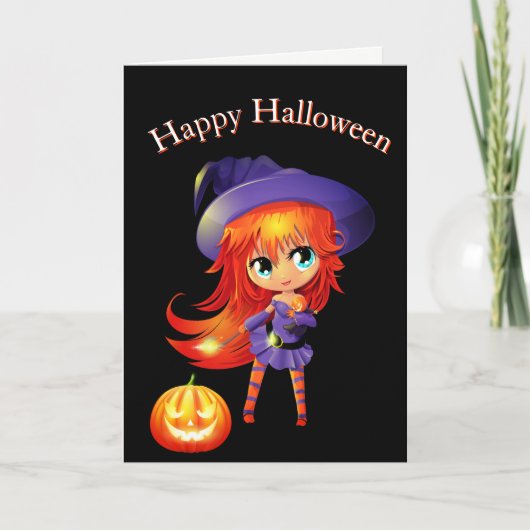 Halloween Card-Witch カード (正面)