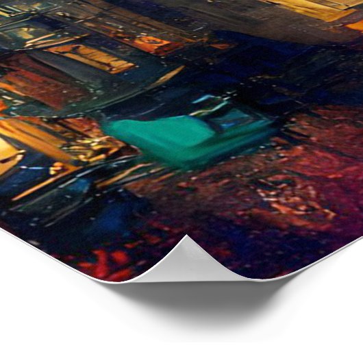 Halloween Castle, Ghost Castle, Japanese Art Poste ポスター (角)