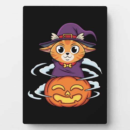 Halloween Cat フォトプラーク (正面)