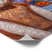 Halloween Cat Dog Costume Haunted Victorian House ポスター (角)