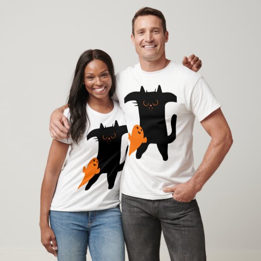 Halloween cat scared tシャツ (ユニセックス)