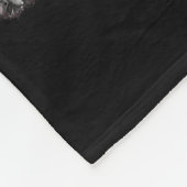 Halloween Cat Selfie With Soky Ghost フリースブランケット (角)