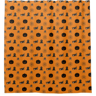 Halloween Cat Shower Curtain  シャワーカーテン