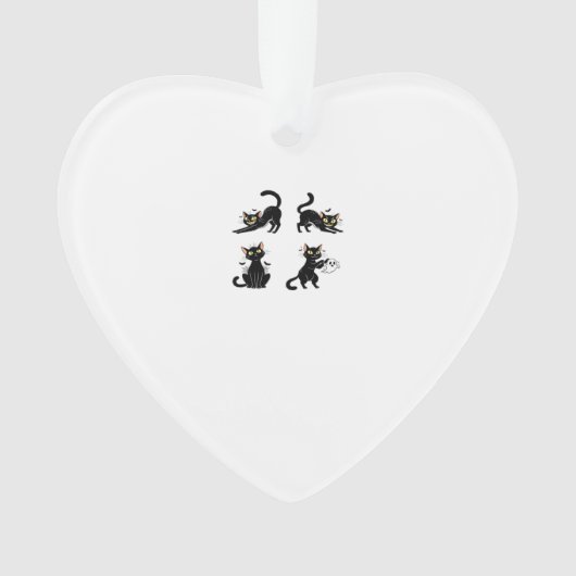 Halloween Cat  Spooky and Stylish Feline-Inspired  オーナメント (正面)